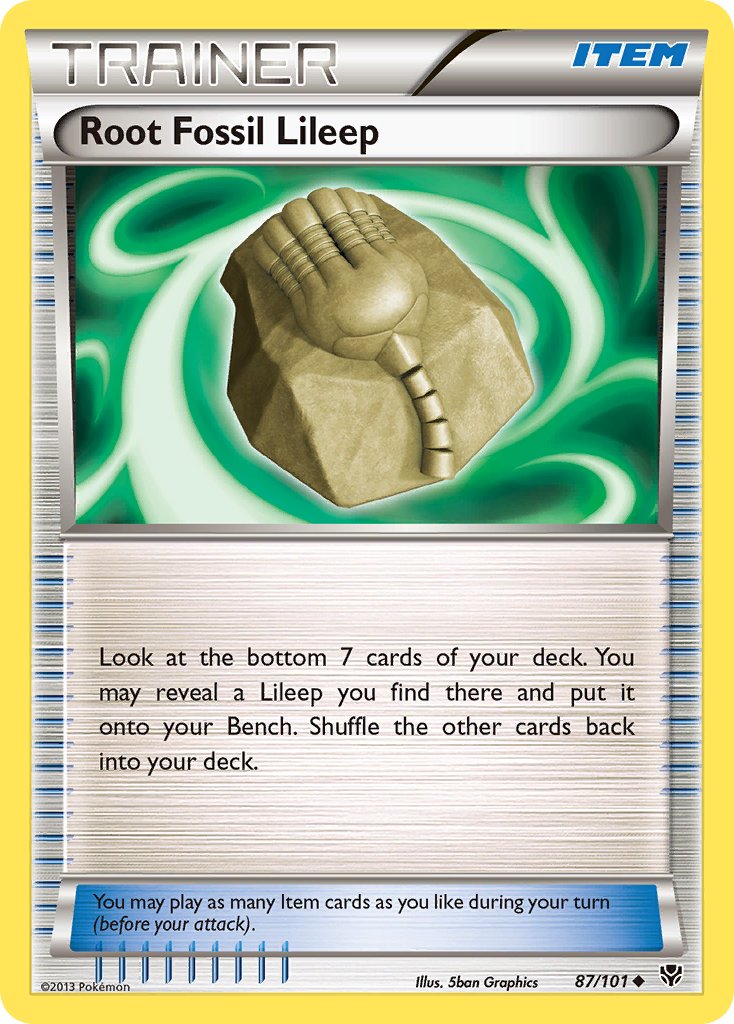 Root Fossil Lileep - 87/101 - Plasma Blast - Card Cavern