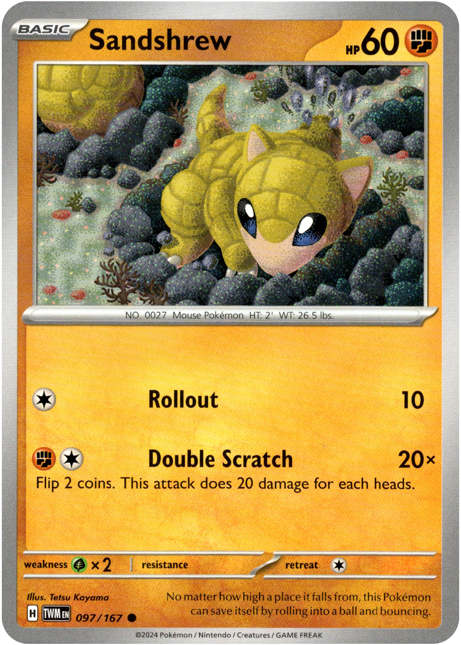 Sandshrew - 097/167 - Twilight Masquerade - Card Cavern