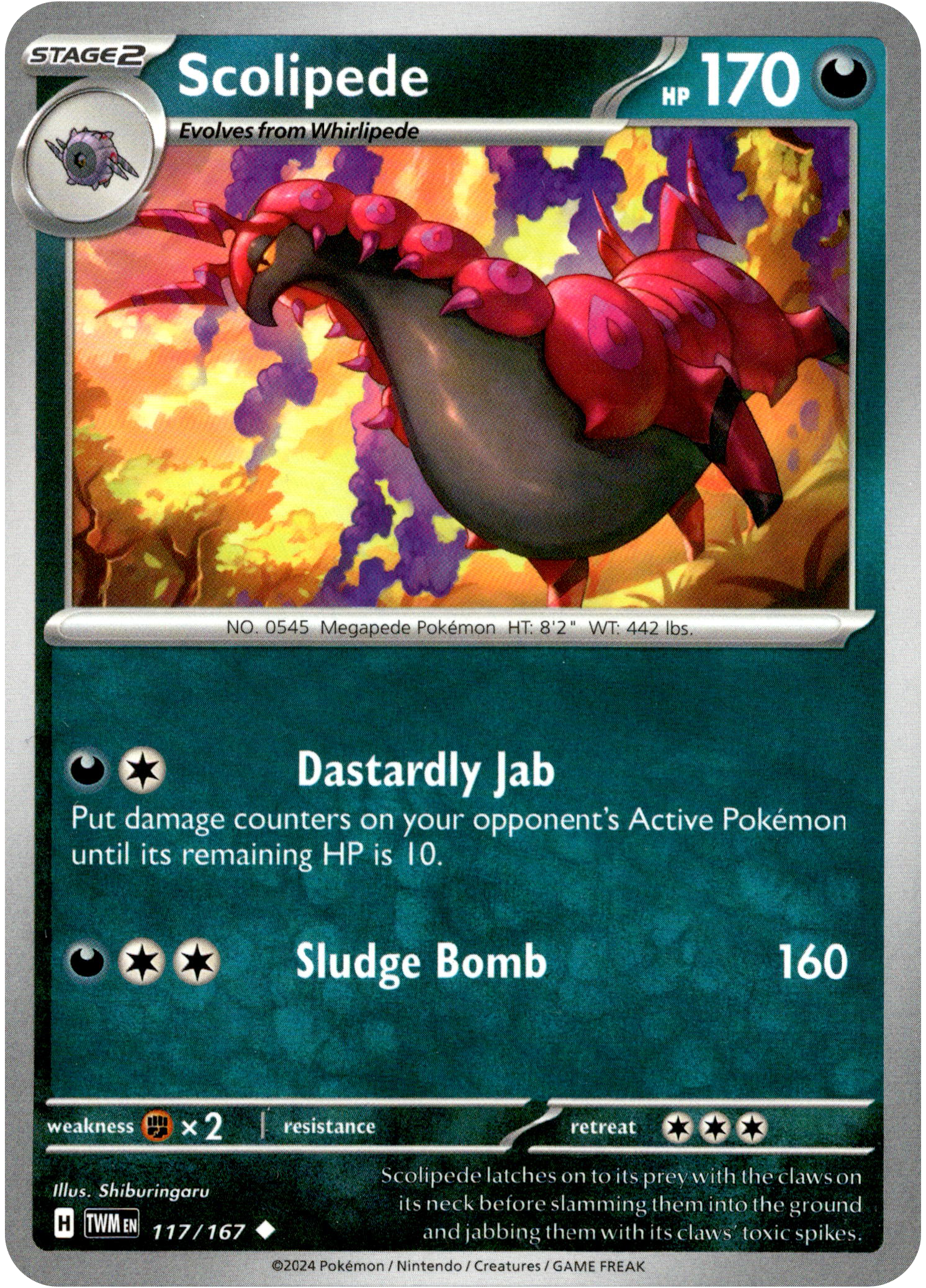 Scolipede - 117/167 - Twilight Masquerade - Card Cavern