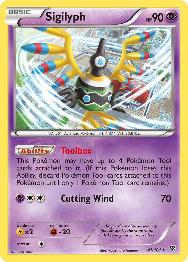 Sigilyph - 41/101 - Plasma Blast - Holo - Card Cavern