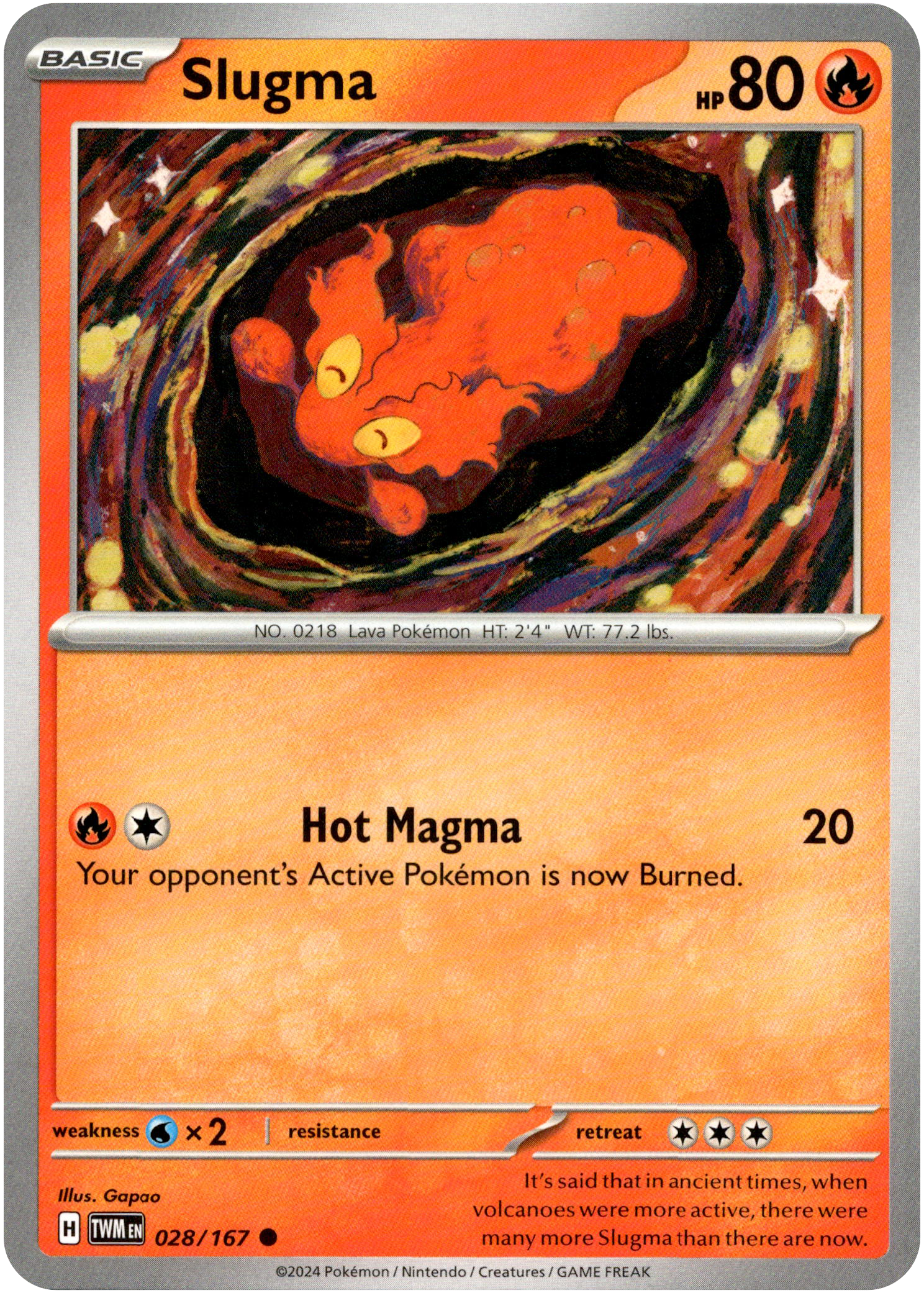 Slugma - 028/167 - Twilight Masquerade - Card Cavern