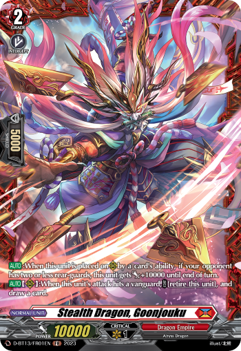 Stealth Dragon, Goonjouku - D-BT13/FR01EN - Flight of Chakrabarthi - Card Cavern