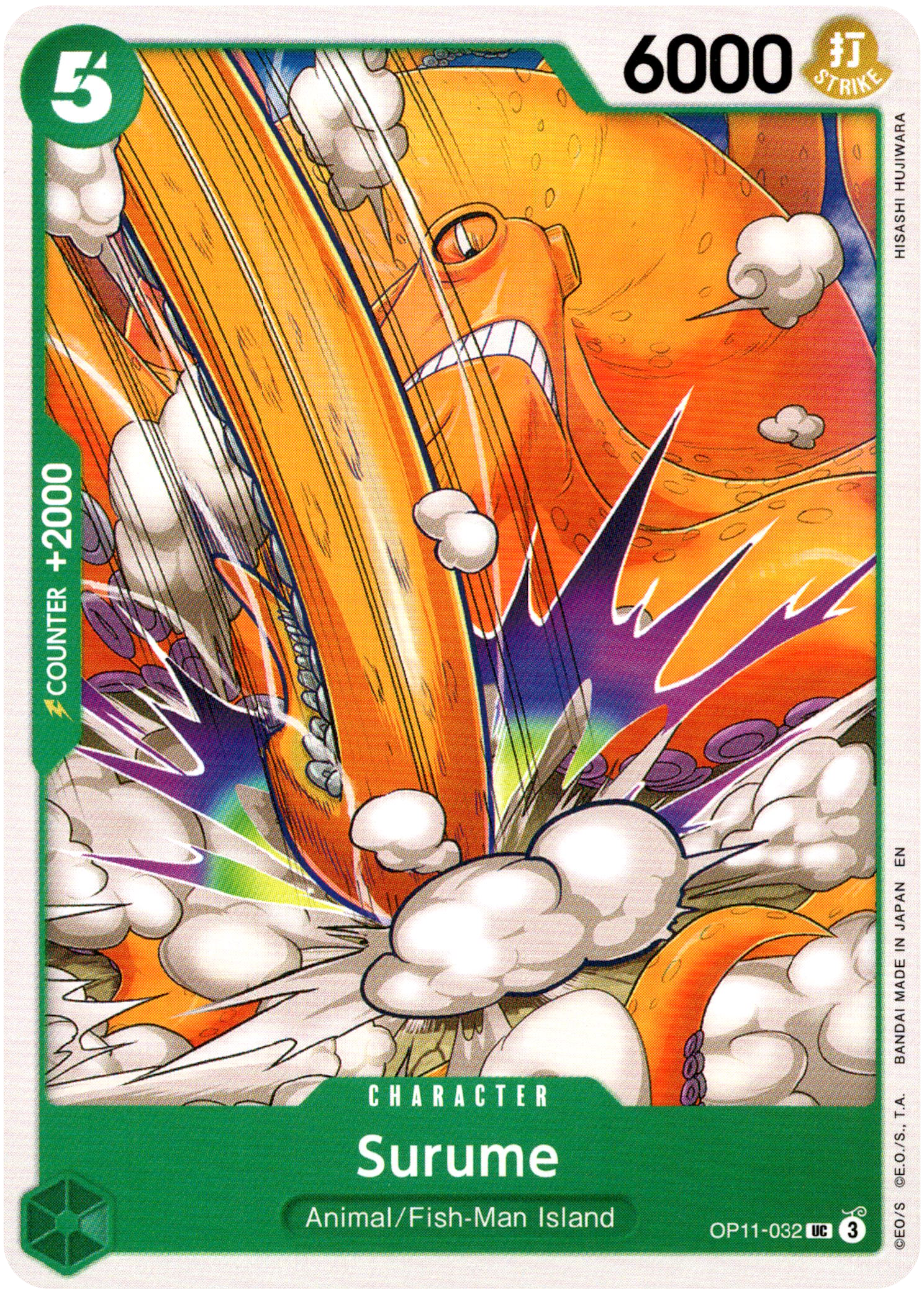 Surume - OP11-032 UC - A Fist of Divine Speed - Card Cavern
