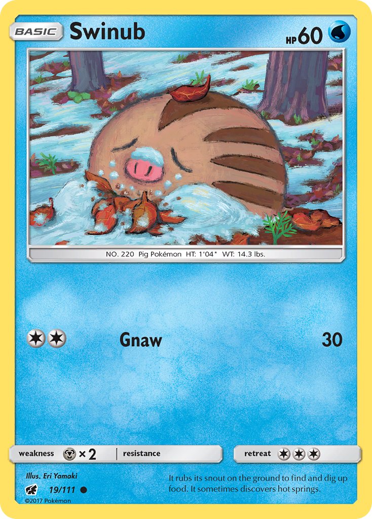 Swinub - 19/111 - Crimson Invasion - Card Cavern