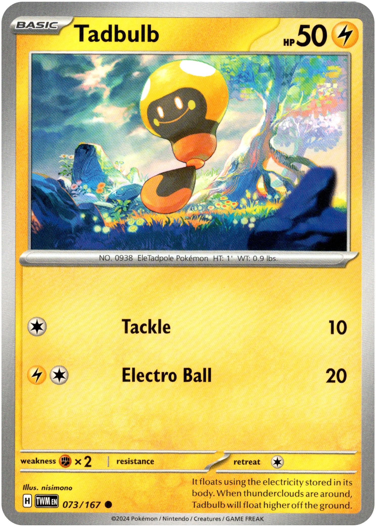 Tadbulb - 073/167 - Twilight Masquerade - Card Cavern