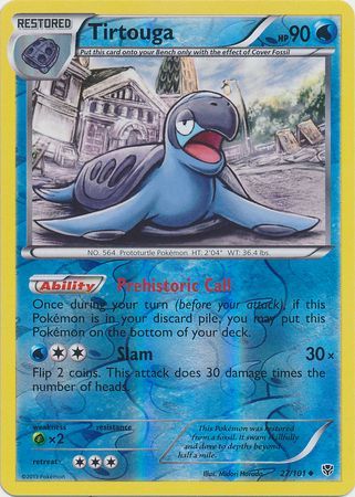 Tirtouga - 27/101 - Plasma Blast - Reverse Holo - Card Cavern