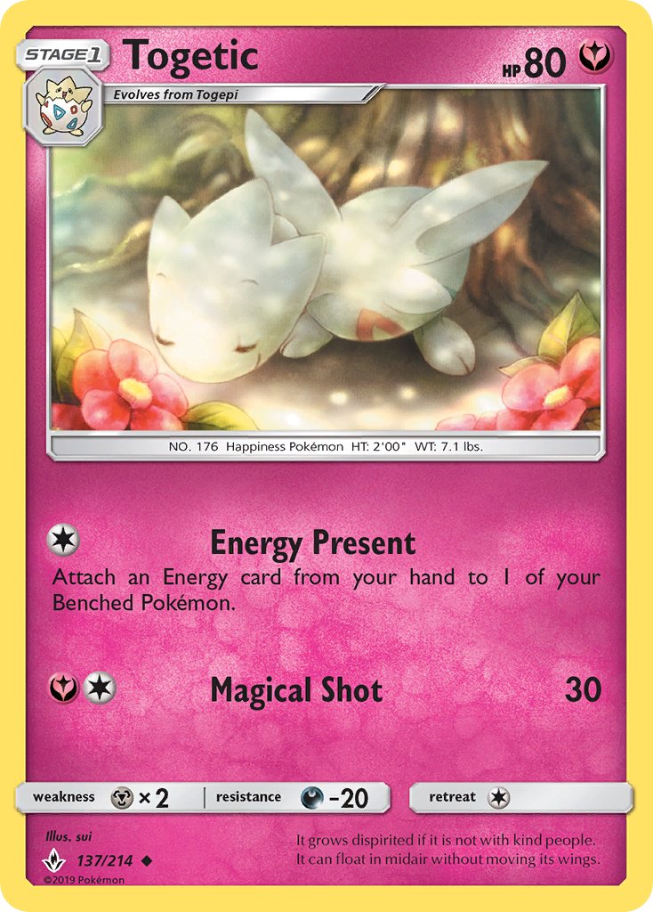 Togetic - 137/214 - Unbroken Bonds - Card Cavern
