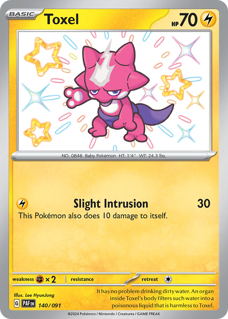 Toxel - 140/091 - Paldean Fates - Holo - Card Cavern