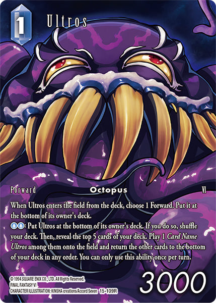 Ultros Full Art - 15-109R - Crystal Dominion - Foil - Card Cavern