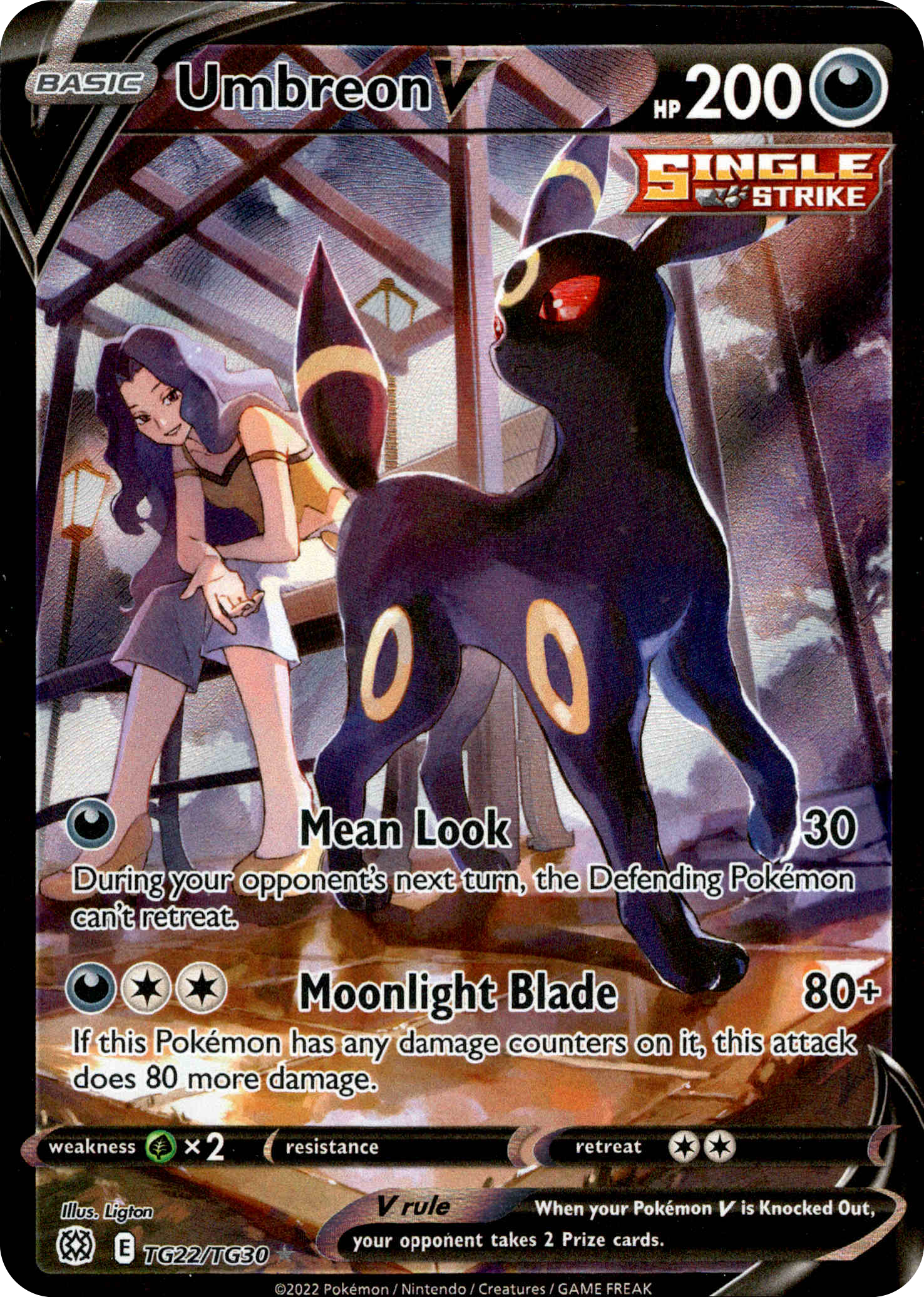 Umbreon V - TG22/TG30 - Brilliant Stars - Holo - Card Cavern