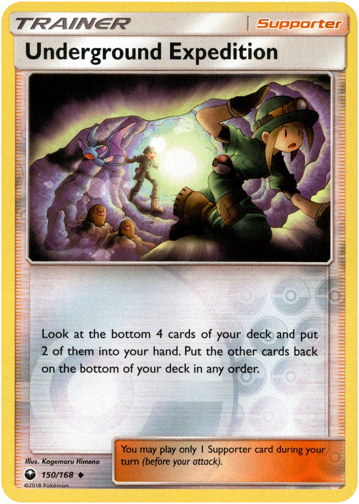 Underground Expedition - 150/168 - Celestial Storm - Reverse Holo - Card Cavern