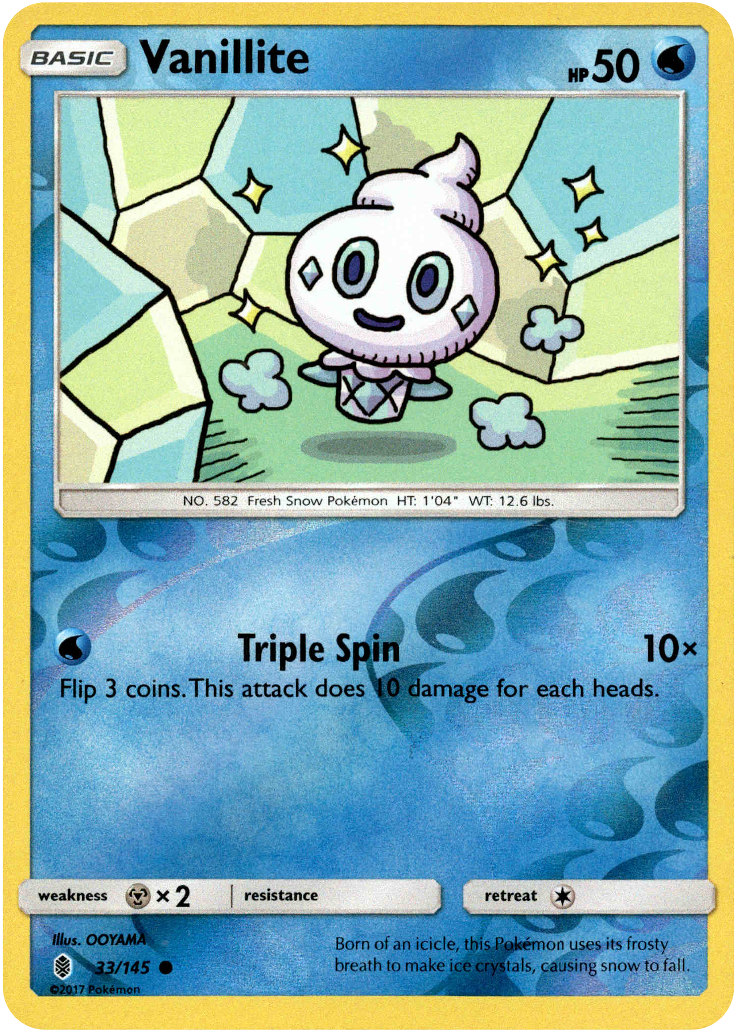 Vanillite - 33/145 - Guardians Rising - Reverse Holo - Card Cavern
