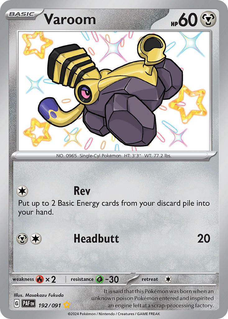 Varoom - 192/091 - Paldean Fates - Holo - Card Cavern