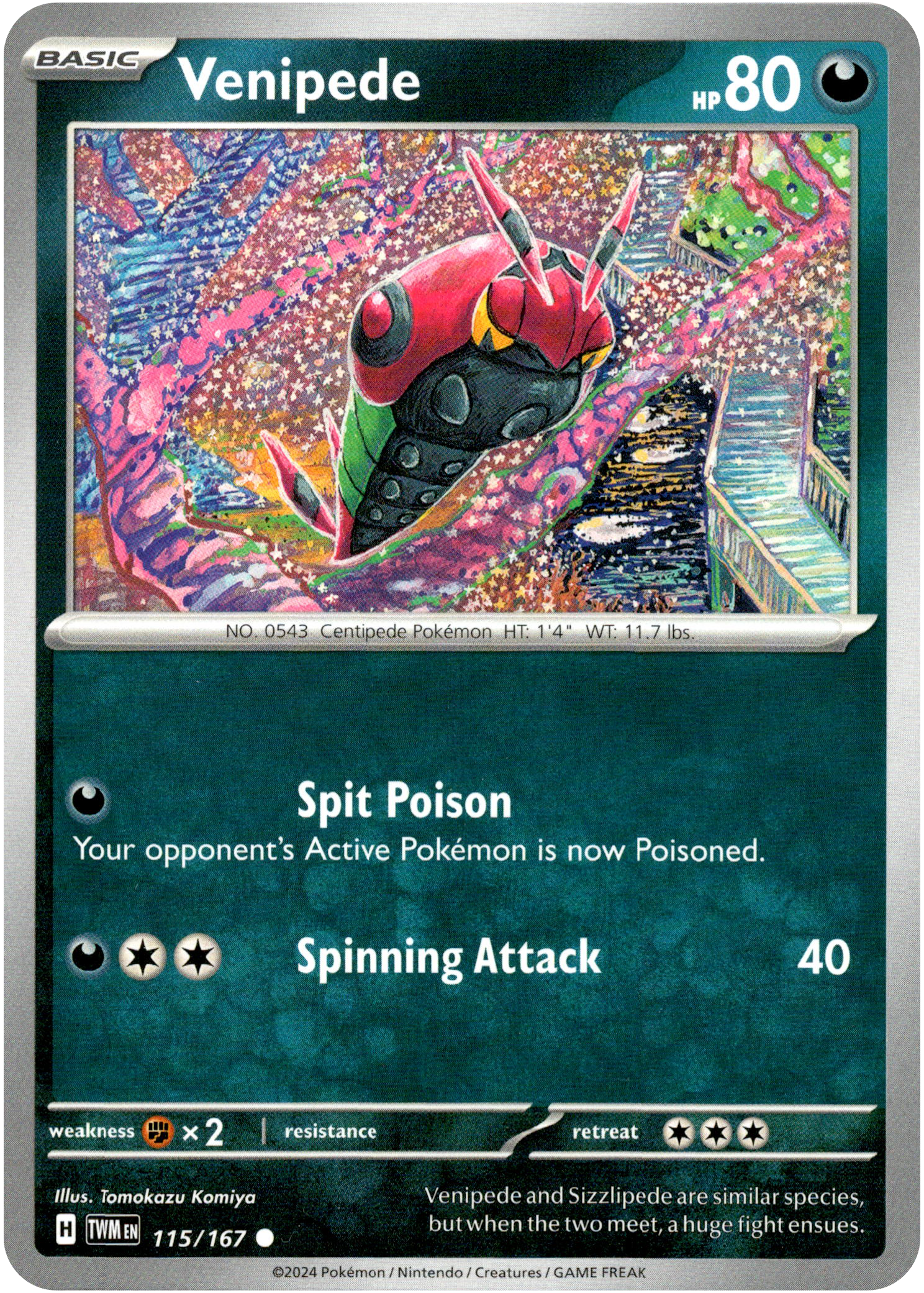Venipede - 115/167 - Twilight Masquerade - Card Cavern