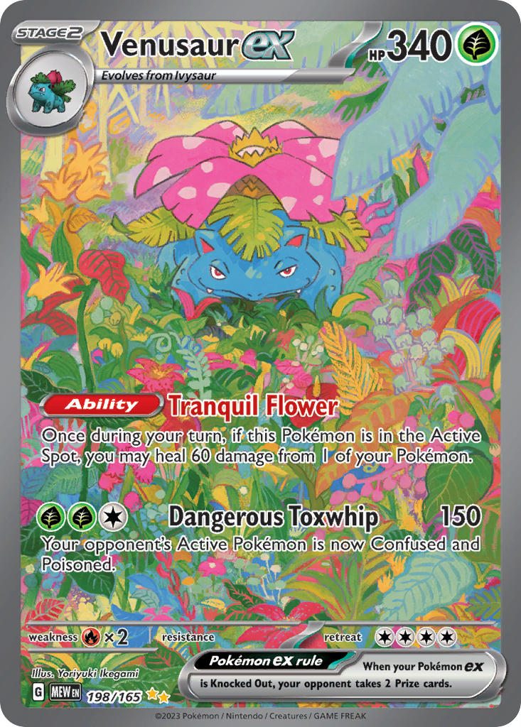venusaur pokemon card holo ex - 198/165 - Scarlet & Violet 151 All cards will be 5000+ Magic The Gathering Condition:Complete - Very Good 3for15