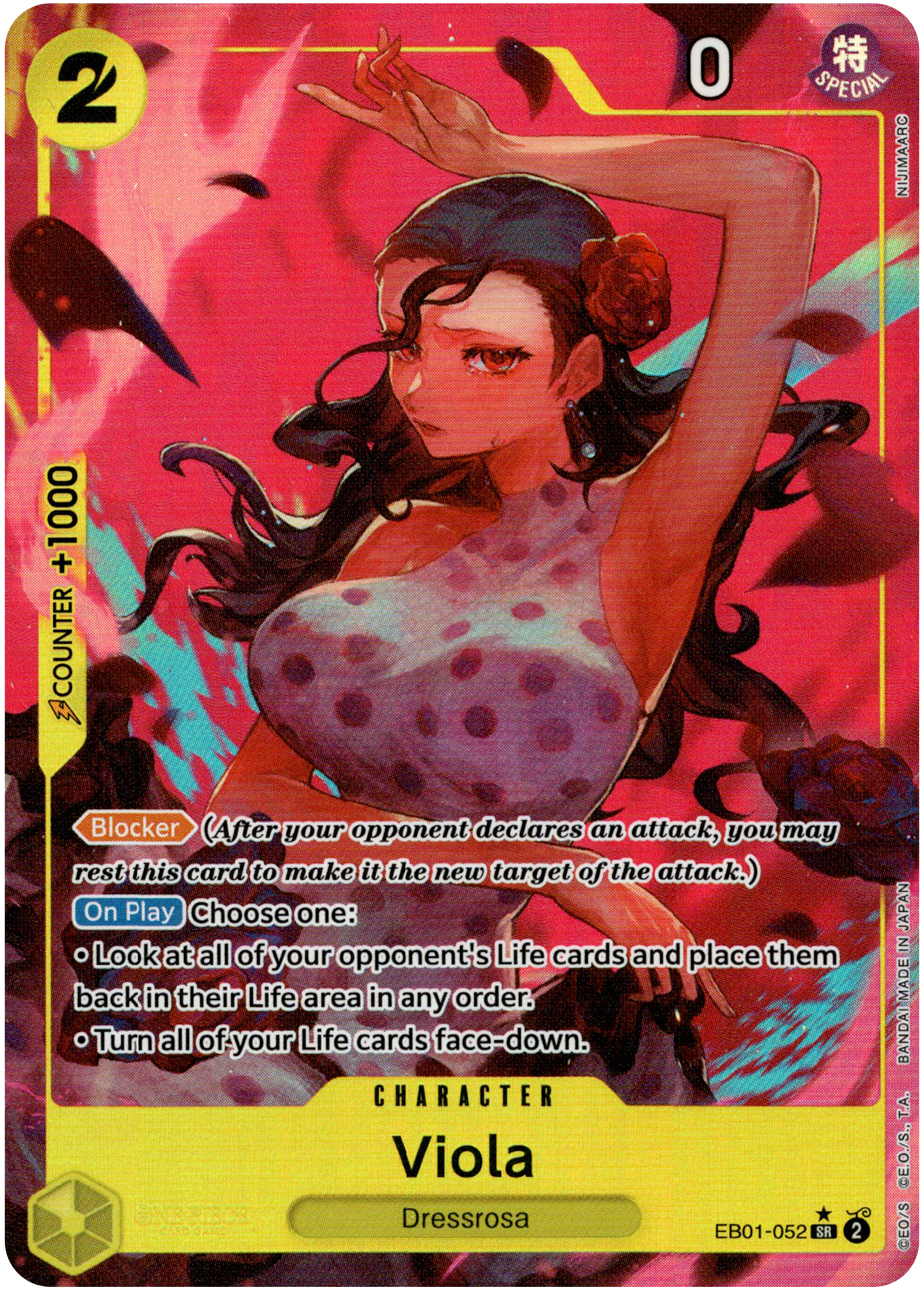 Viola Alternate Art - EB01-052SR - Memorial Collection - Foil - Card Cavern