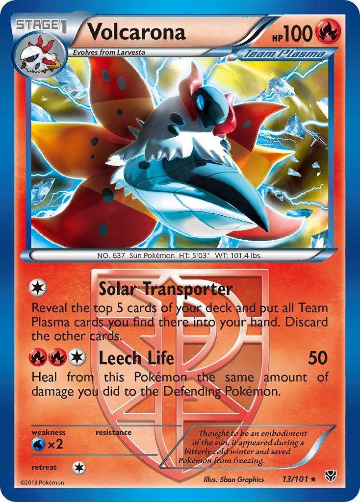 Volcarona - 13/101 - Plasma Blast - Card Cavern