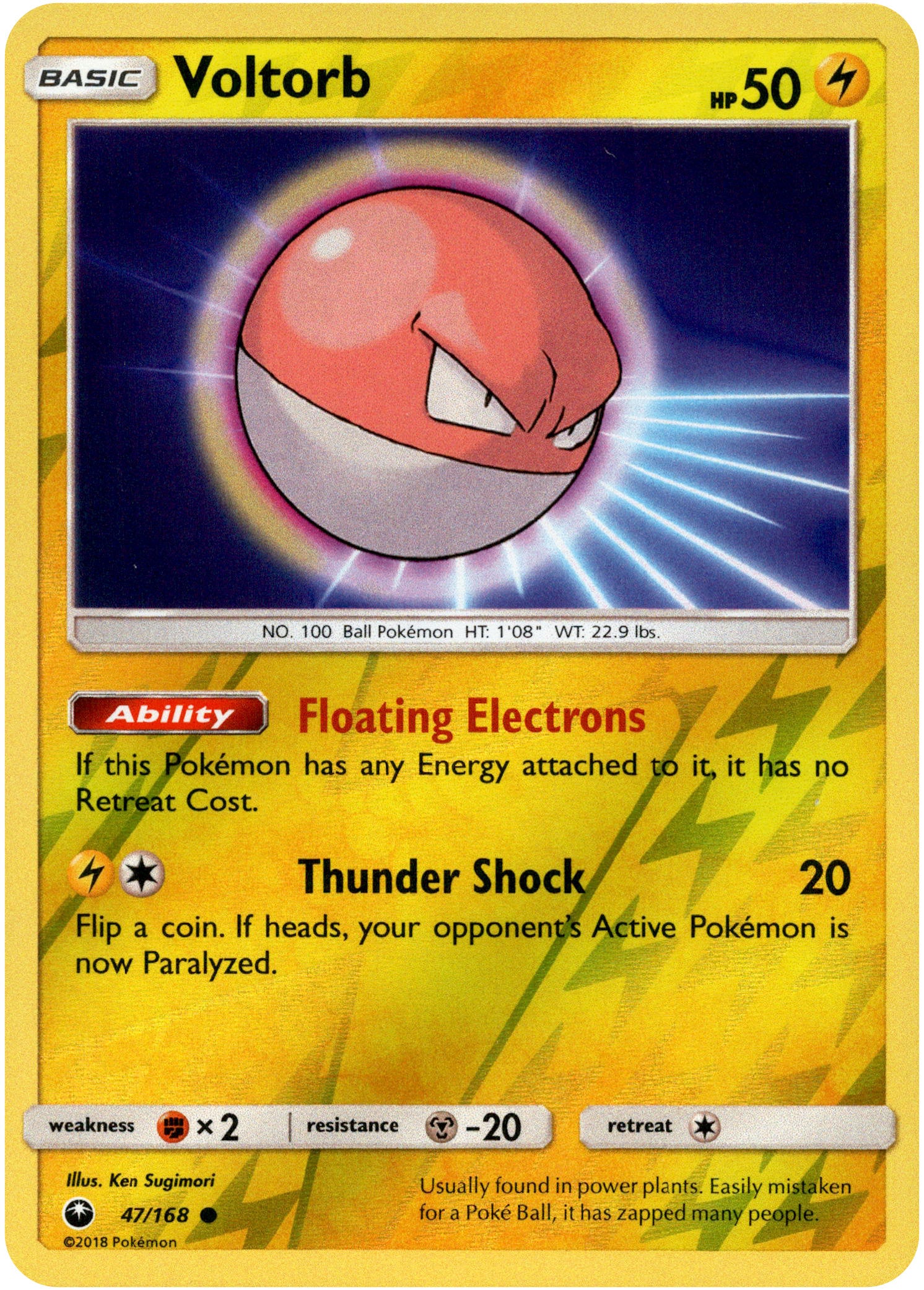 Voltorb - 47/168 - Celestial Storm - Reverse Holo - Card Cavern