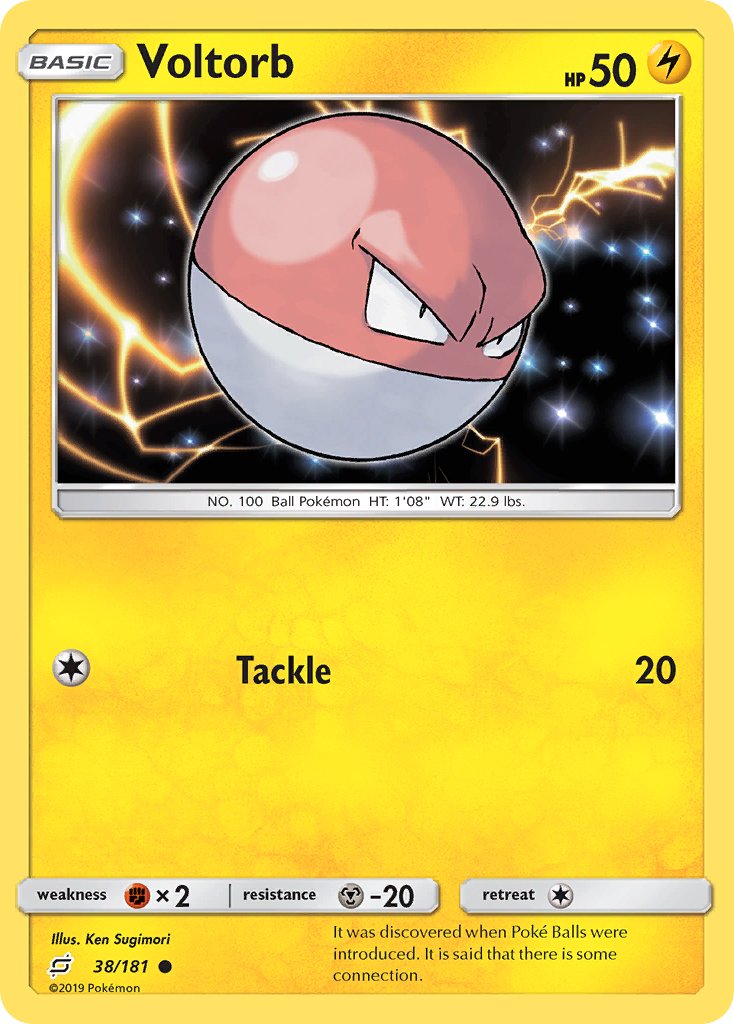 Voltorb - 38/181 - Team Up - Card Cavern