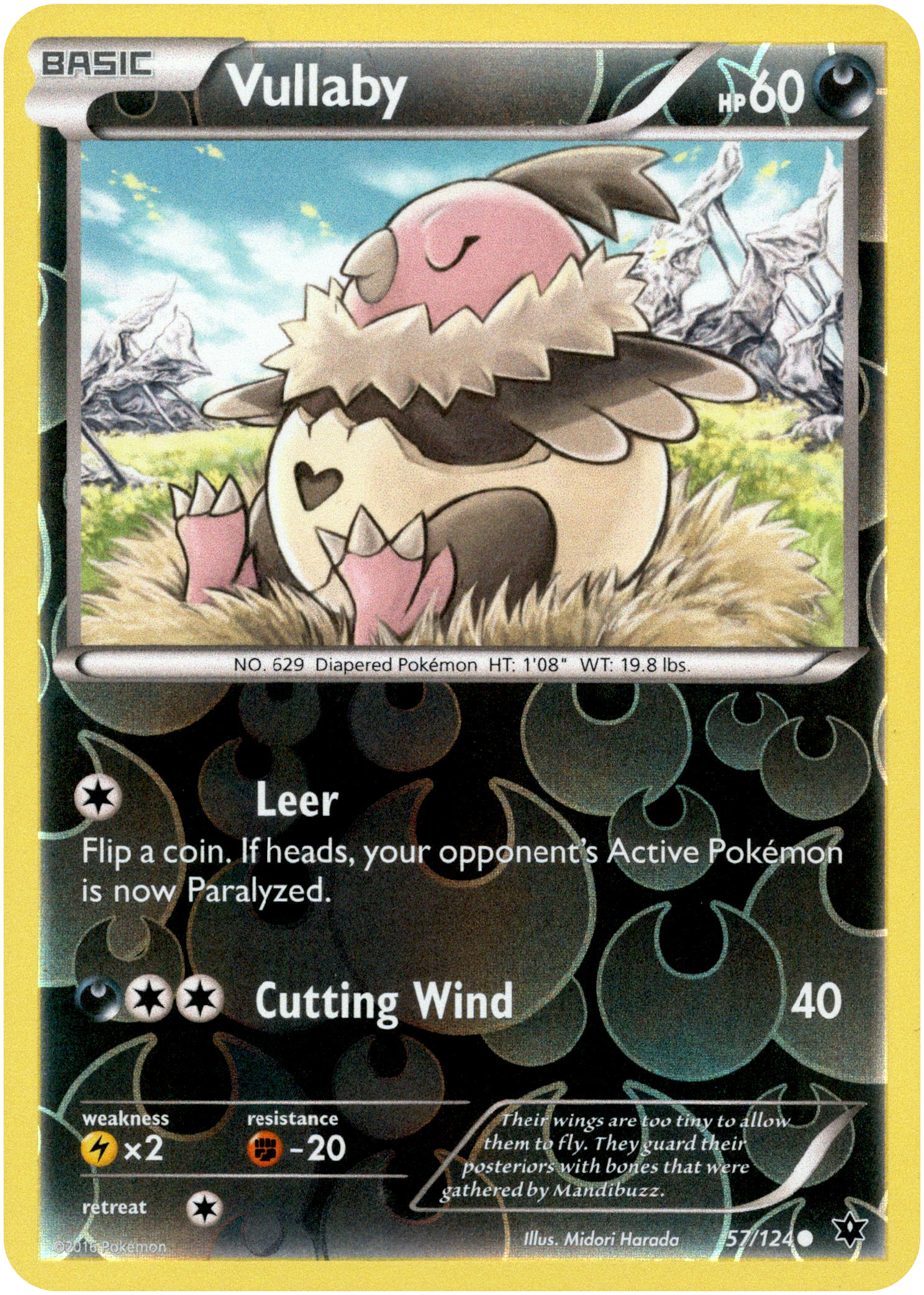 Vullaby - 57/124 - Fates Collide - Reverse Holo - Card Cavern