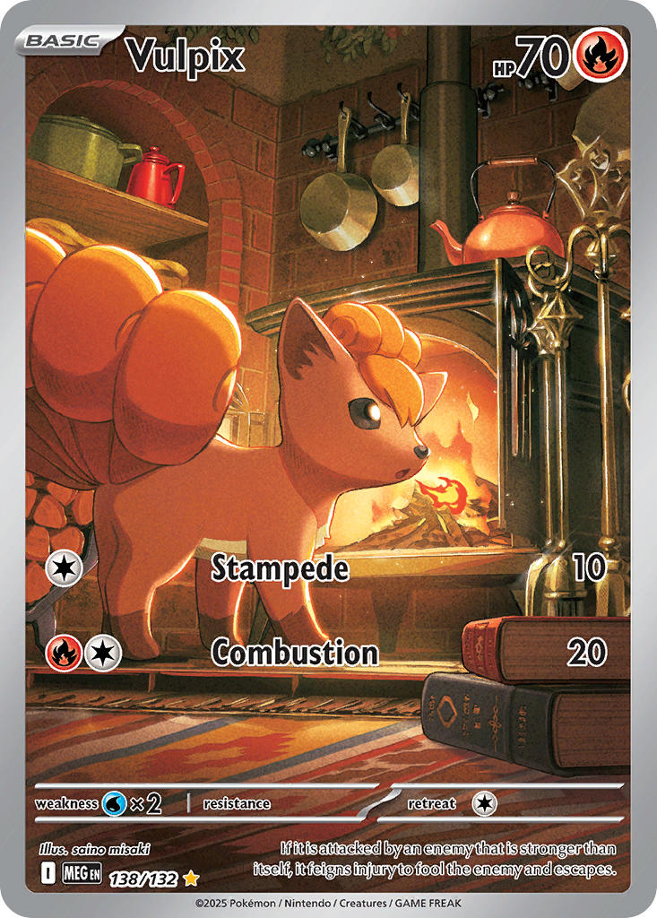 Vulpix - 138/132 - Mega Evolution - Holo - Card Cavern