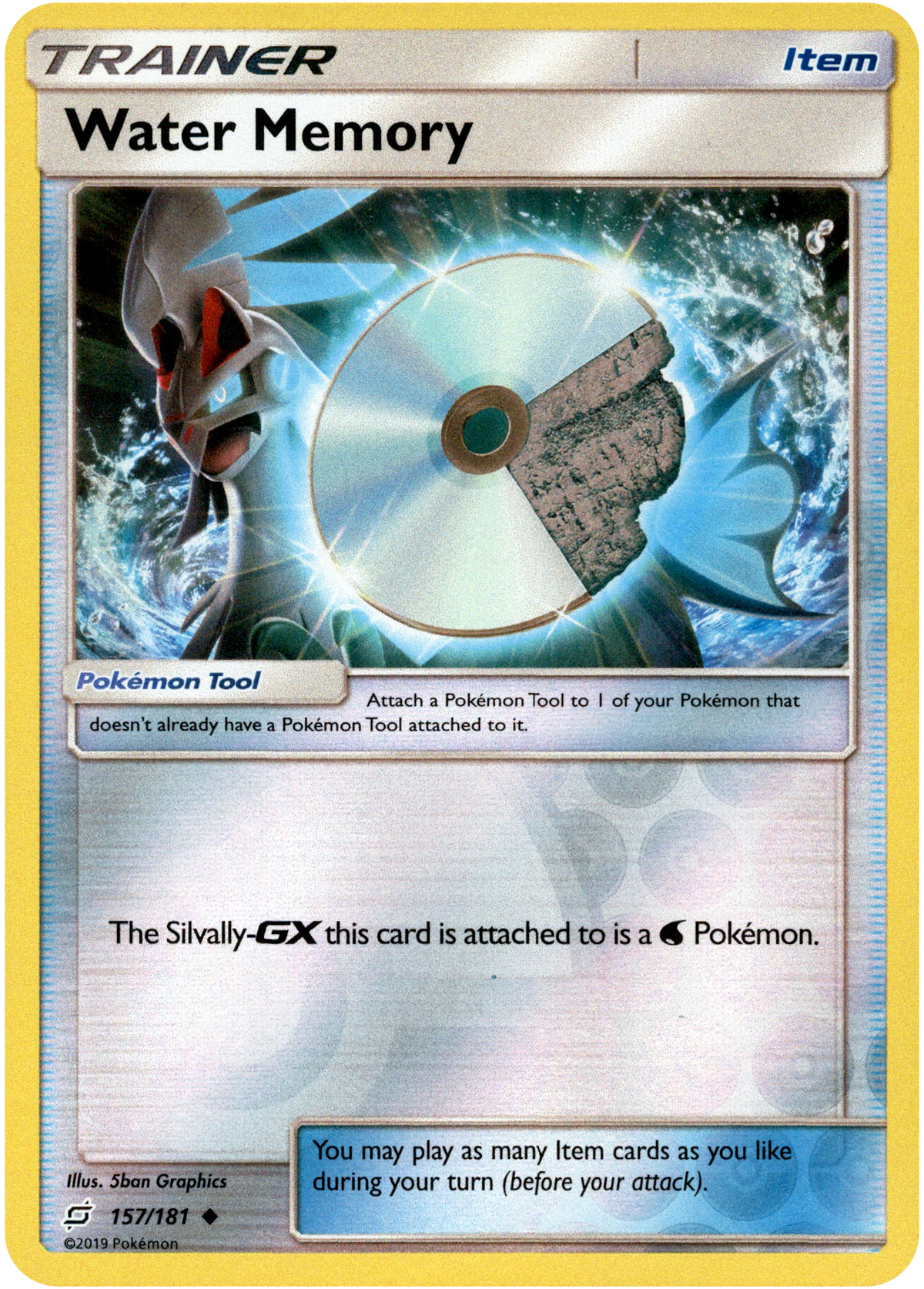 Water Memory - 157/181 - Team Up - Reverse Holo - Card Cavern