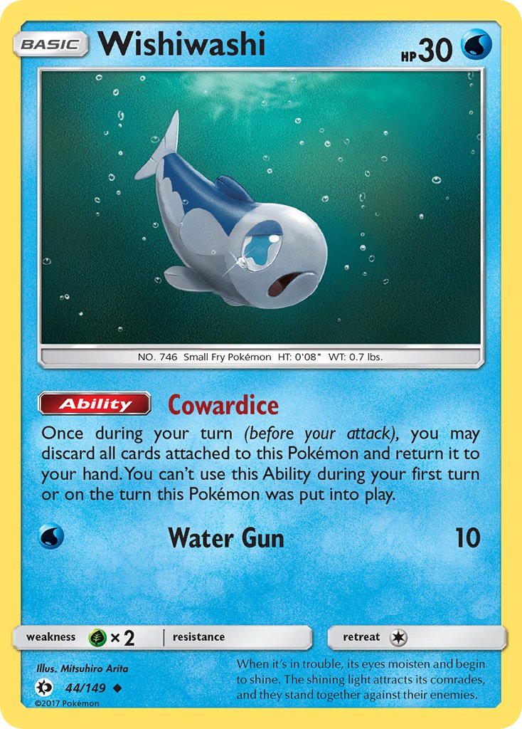 Wishiwashi - 44/149 - Sun & Moon - Card Cavern