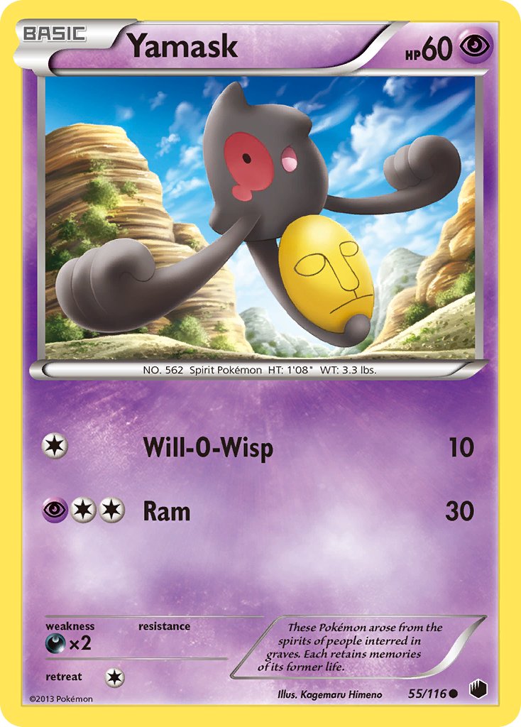 Yamask - 55/116 - Plasma Freeze - Card Cavern