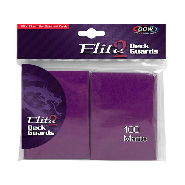 Deck Guard Elite 2 - 100ct Standard Card Sleeves - Mulberry (Matte) - Card Cavern