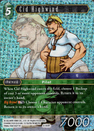 Cid Highwind - 8-054R - Opus VIII - Foil - Card Cavern