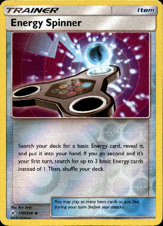Energy Spinner - 170/214 - Unbroken Bonds - Reverse Holo - Card Cavern