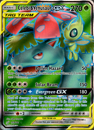 Celebi & Venusaur GX Full Art - 159/181 - Team Up – Card Cavern Trading