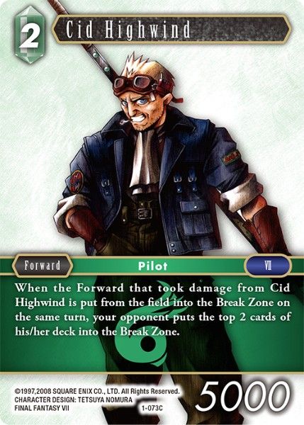 Cid Highwind - 1-073C - Opus I - Foil - Card Cavern
