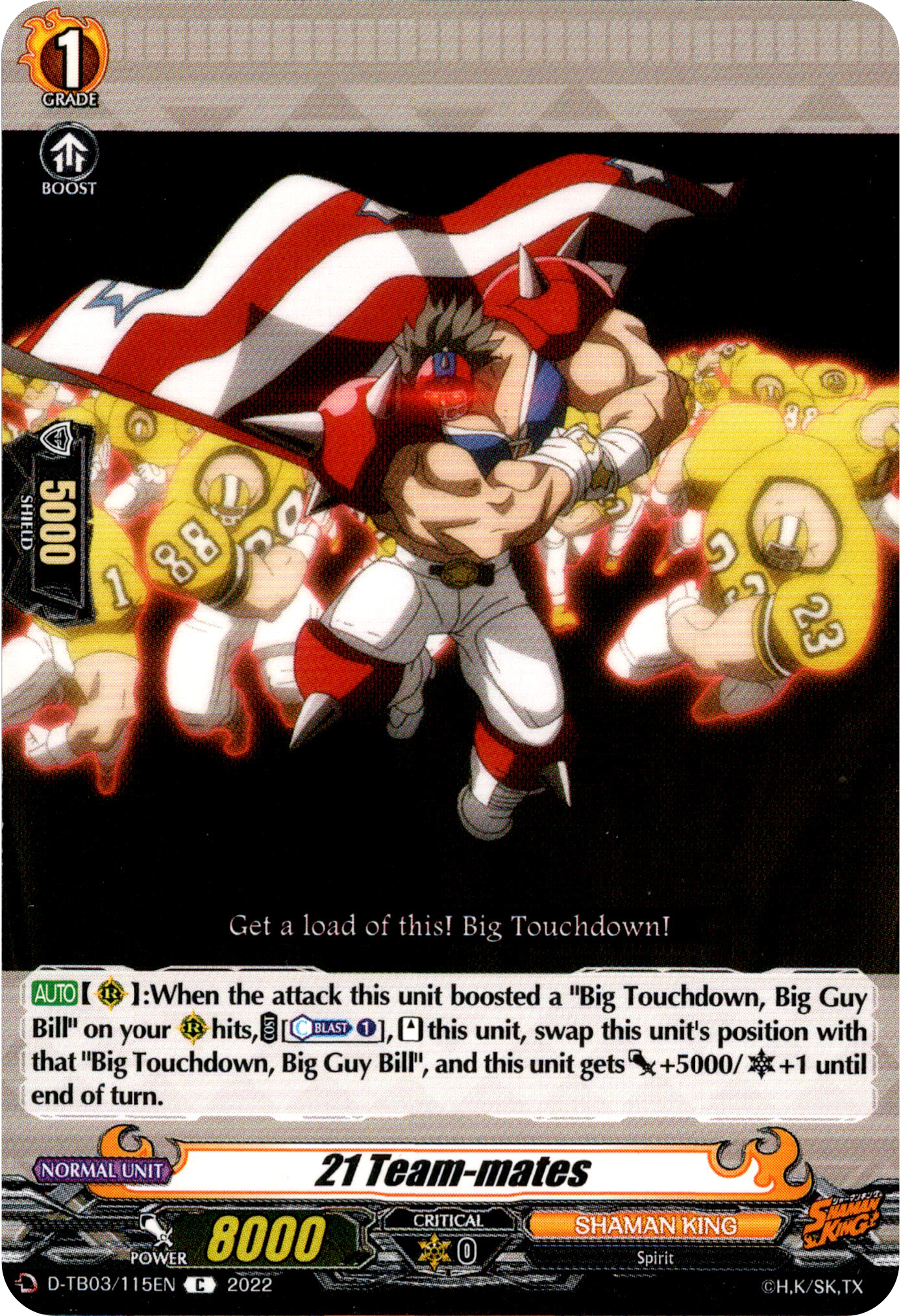 21 Team-mates - D-TB03/115EN - Shaman King - Card Cavern