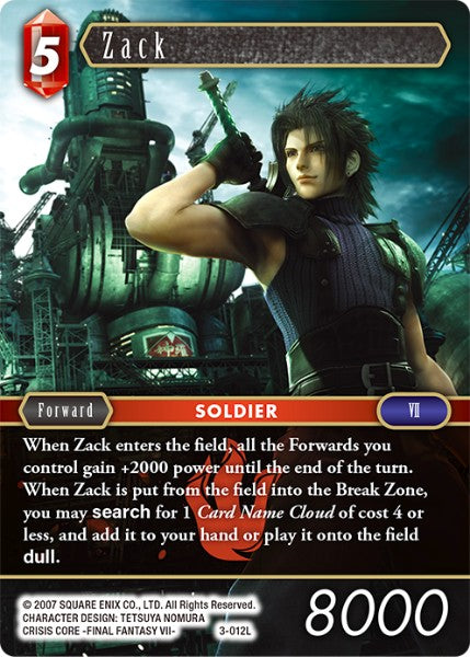 Zack - 3-012L - Opus III - Foil - Card Cavern