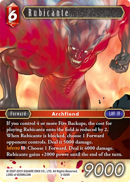 Rubicante - 3-024R - Opus III - Card Cavern