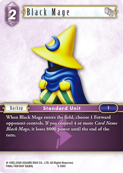 Black Mage - 3-106C - Opus III - Foil - Card Cavern