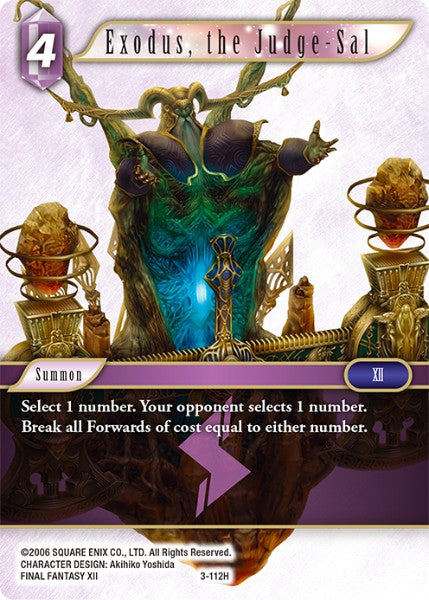 Exodus, the Judge-Sal - 3-112H - Opus III - Foil - Card Cavern