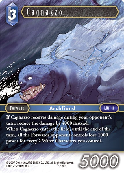 Cagnazzo - 3-130R - Opus III - Card Cavern