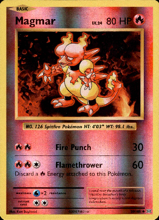 Magmar - 20/108 - Evolutions - Reverse Holo - Card Cavern