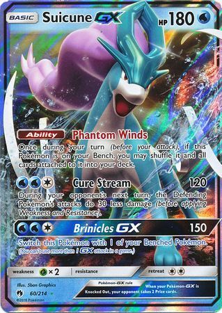 Suicune GX - 60/214 - Lost Thunder - Holo - Card Cavern