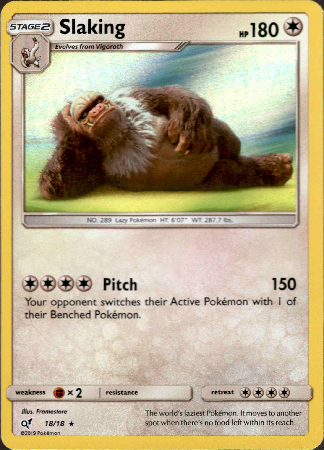 Slaking - 18/18 - Detective Pikachu - Holo - Card Cavern