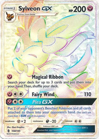 sylveon gx pokemon card price Hyper Rare - 158/145 - Guardians Rising the trusted official grading Pixar joins Disney Lorcana 341 Token:Everywhere (Pack of 3 Token Cards) scarlet & violet
