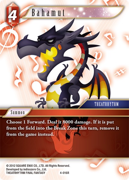 Bahamut - 4-016R - Opus IV - Card Cavern