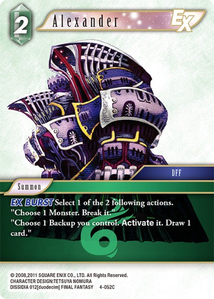 Alexander - 4-052C - Opus IV - Card Cavern
