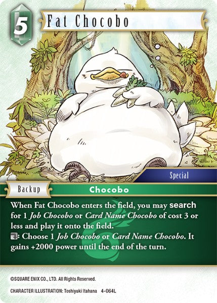 Fat Chocobo - 4-064L - Opus IV - Foil - Card Cavern