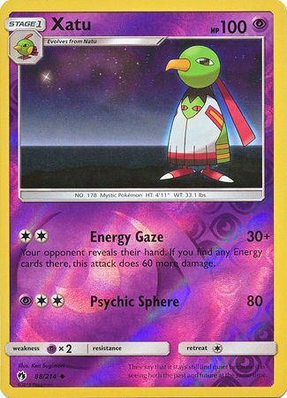 Xatu - 88/214 - Lost Thunder - Reverse Holo - Card Cavern