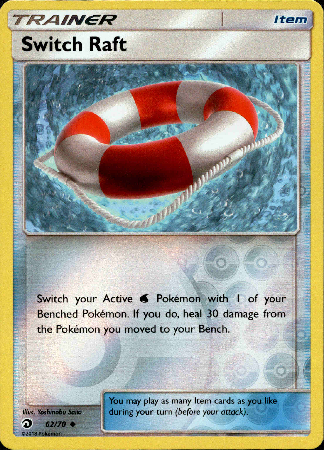 Switch Raft - 62/70 - Dragon Majesty - Reverse Holo - Card Cavern