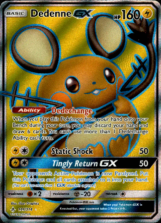 pokemon cards dedenne Dedenne GX Full Art - 195/214 - Unbroken Bonds