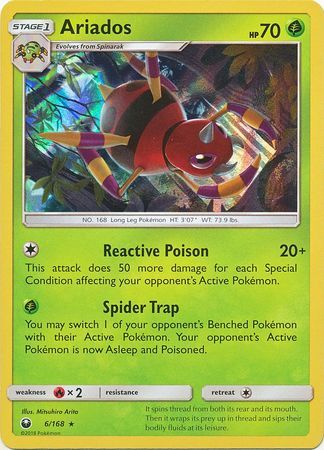 Ariados - 6/168 - Celestial Storm - Holo - Card Cavern